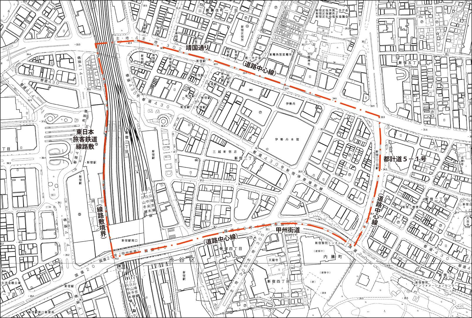 shinjuku-east erea map